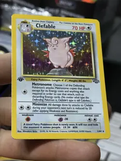 1st Edition Clefable 1/64 Jungle 1999 Holo Rare WOTC Pokemon Card TCG - Image 4