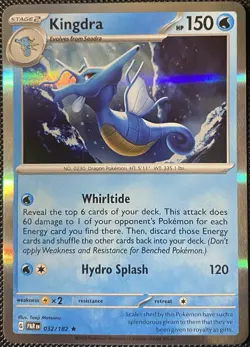 Kingdra 032/182 SV04: Paradox Rift Holo - Pokemon Card - Image 1