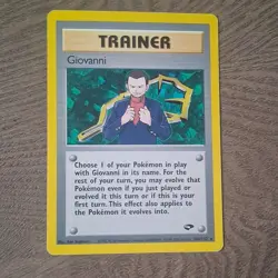 Pokemon TCG Gym Challenge Giovanni 18/132 Trainer Card Nintendo English Regular - Image 1