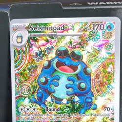 Pokemon Seismitoad Illustration Rare Full Art Holo Card 105/086 Stage 2 BLK EN - Image 2