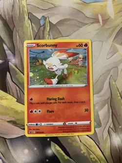 Scorbunny Sword & Shield Promo Cards (Cosmos Holo) SWSH244 NM - Image 1