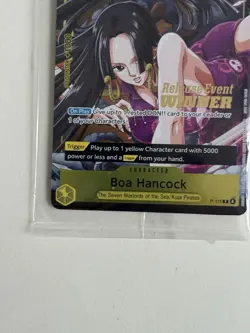 One Piece Card Game Boa Hancock Pre-Release Event Winner P-115 Near Mint Sealed - Image 5