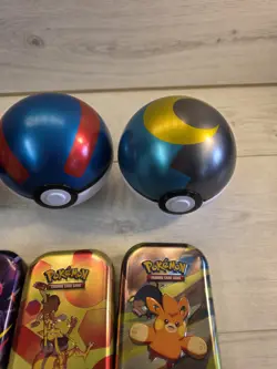 Pokemon TCG - 4x Pokeball Tins + 10 x Pokemon Card Tins *All Empty* - Image 3