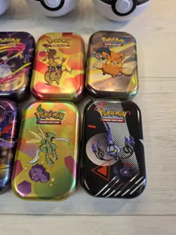 Pokemon TCG - 4x Pokeball Tins + 10 x Pokemon Card Tins *All Empty* - Image 4