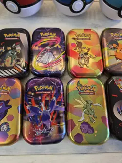 Pokemon TCG - 4x Pokeball Tins + 10 x Pokemon Card Tins *All Empty* - Image 5