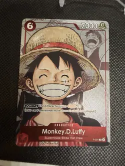 Monkey D Luffy Manga Promo 25th Anniversary Alt Art P-001 One Piece Card English - Image 3