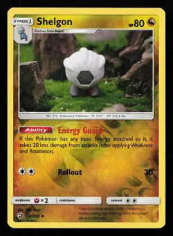 Shelgon 43/70 Reverse Holo Uncommon Dragon Majesty Pokemon Card - Image 1