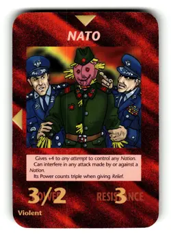 NATO Card Unlimited INWO Illuminati New World Order game LP - Image 1