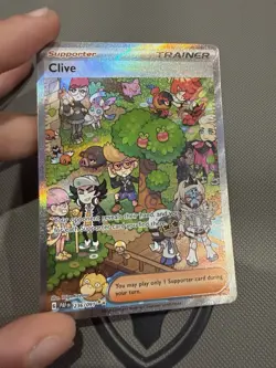 Pokemon TCG Clive Special Illustration Rare Card Paldean Fates 236/091 - Image 1