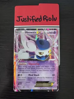 Pokemon TCG Meowstic EX Generations Card 37/83 Holo Rare NM - Image 1