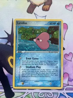 Pokemon TCG Luvdisc EX Crystal Guardians 7/100 Holo Rare Card NM - Image 3