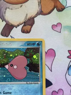 Pokemon TCG Luvdisc EX Crystal Guardians 7/100 Holo Rare Card NM - Image 4