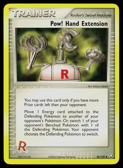 Pokemon Card - Pow! Hand Extension Team Rocket Returns 85/109 Uncommon - Image 1