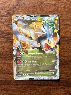 White Kyurem EX BW63 Black & White Black Star Promo 2012 Pokemon TCG Card - Image 1