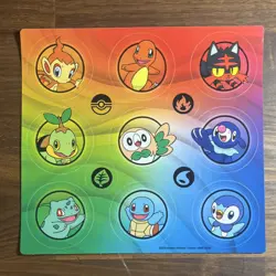 Pokemon TCG First Partner Illustration Collection 30th Anniversary OG trio +coin - Image 4