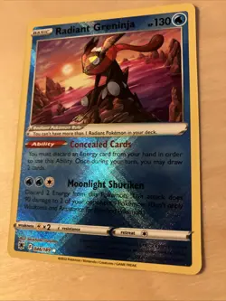 Pokemon Card Radiant Greninja 046/189 SWSH Astral Radiance Holo Card MINT - Image 2