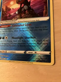 Pokemon Card Radiant Greninja 046/189 SWSH Astral Radiance Holo Card MINT - Image 5