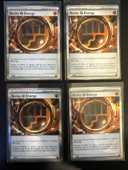 Rocky Energy (087/088) Playset (x4 Cards) Perfect Order - Pokemon - Image 1