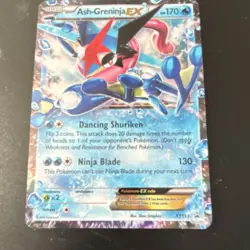 Ash-Greninja EX Promo Holo XY133 Basic 170HP Ninja Blade Pokemon TCG XY - Image 1