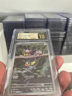 CGC Pristine 10 Aipom Art Rare 075/066 Pokemon Japanese Future Flash sv4M - Image 1