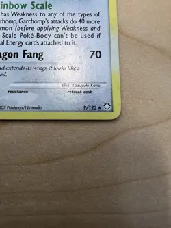 Pokemon Garchomp 9/123 Holo Mysterious Treasures NM - Image 4