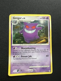 Gengar 17/99 Platinum Arceus Non Holo Pokemon 2009 - Image 1