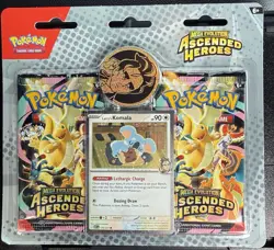 Pokemon Mega Evolution Ascended Heroes Kit Komala Larry Foil Promo Card Coin - Image 1