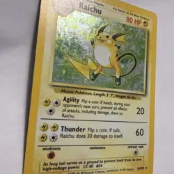 1999 Pokemon Base Set - Raichu 14/102 Unlimited Holo Rare #14 - Image 2