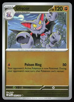 Gliscor 050/094 Uncommon Phantasmal Flames Pokemon Reverse Holo NM - Image 1
