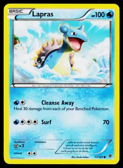 Lapras 17/101 Common Plasma Blast Pokemon LP - Image 1