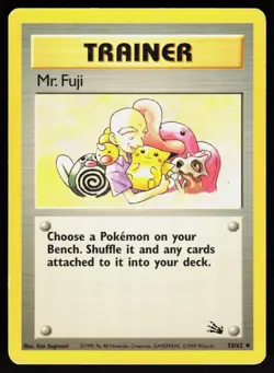 Mr. Fuji 58/62 Uncommon Fossil Pokemon MP - Image 1