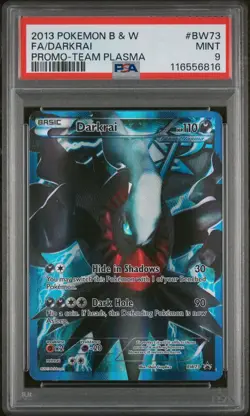Pokemon TCG | Darkrai Team Plasma Promo Full Art Holo BW73 PSA 9 2013 - Image 1