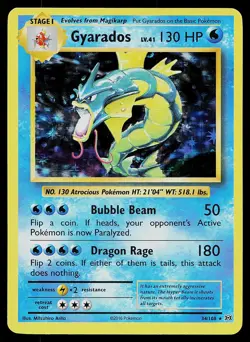 Pokemon XY - Evolutions 34/108 Gyarados Pokemon Card Holo Rare - Image 1