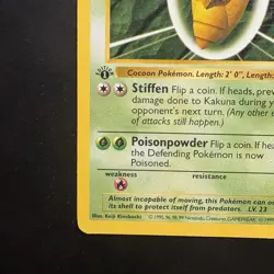 Pokemon Vintage First Edition Kakuna 033/102 Base Set (Shadowless) Wotc 1999 - Image 5