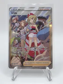 Irida GG63/GG70 Crown Zenith Galarian Gallery Holo Rare Pokemon Card NM - Image 1