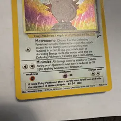 Pokemon LP 2000 Base Set 2 Clefable Rare Holo Vintage Pokemon Card - Image 5