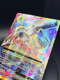 M Blastoise EX (Full Art) 102/108 Pokemon Evolutions Holo No Creases Clean Front - Image 3