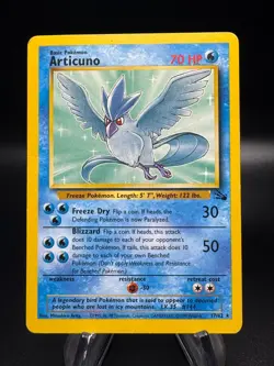 Pokemon Fossil ARTICUNO Non Holo Rare #17/62 - Image 1