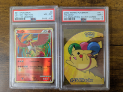 Pokemon PSA Card Lot - Topps Clear Pikachu & Ho-Oh Call of Legends Reverse - Image 1