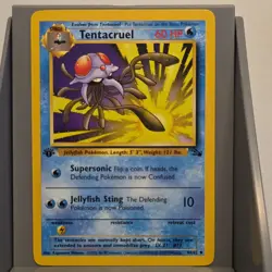 Pokemon Tentacruel Fossil 1st Edition Wizards Uncommon Regular 44/62 60 HP - Image 1