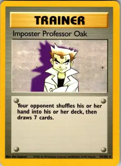 Imposter Professor Oak 073/102 - POKEMON BASE SET - NM - Image 1