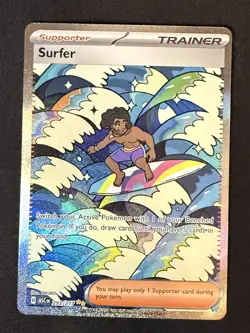 Surfer 293/217 Ascended Heroes Special Illustration Rare SIR Full Art Pokemon - Image 1
