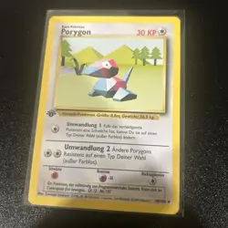 Porygon Pokemon German Base Set 1st Edition (PORYGON) #39 Lp - Image 1