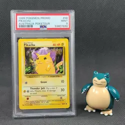 Pokemon Base Set Australia "PokeTour 1999" Pikachu 58/102 - WotC - PSA 9 (MINT) - Image 1