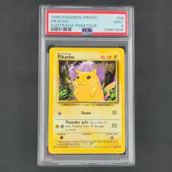 Pokemon Base Set Australia "PokeTour 1999" Pikachu 58/102 - WotC - PSA 9 (MINT) - Image 2