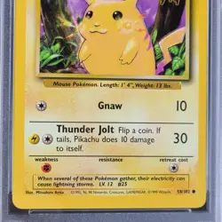 Pokemon Base Set Australia "PokeTour 1999" Pikachu 58/102 - WotC - PSA 9 (MINT) - Image 4
