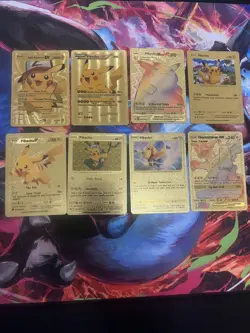 37 x Pokemon Fan art Gold Foil Pikachu - Image 5