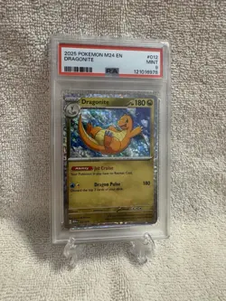 Dragonite : Pokemon : M24 EN McDonald's Promo 2025 : 012/015 : PSA 9 MINT - Image 1
