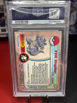 2000 Pokemon Topps Sparkle Chrome Rhydon #112 PSA 6 VERY LOW POP - Image 2