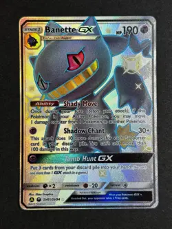 Banette GX SV61/SV94 Hidden Fates Full Art Shiny Pokemon TCG NM/MINT - Image 1